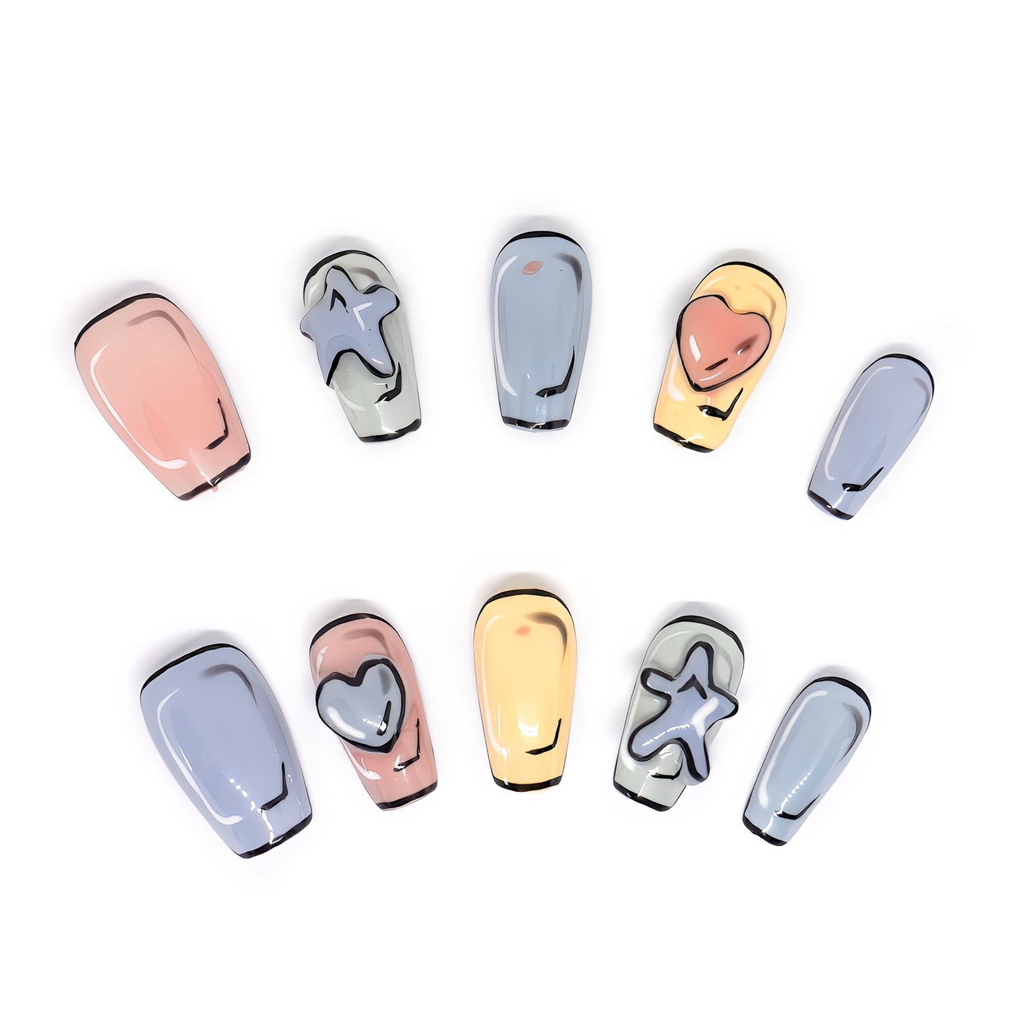 Press-On Nails: Comic Illusion