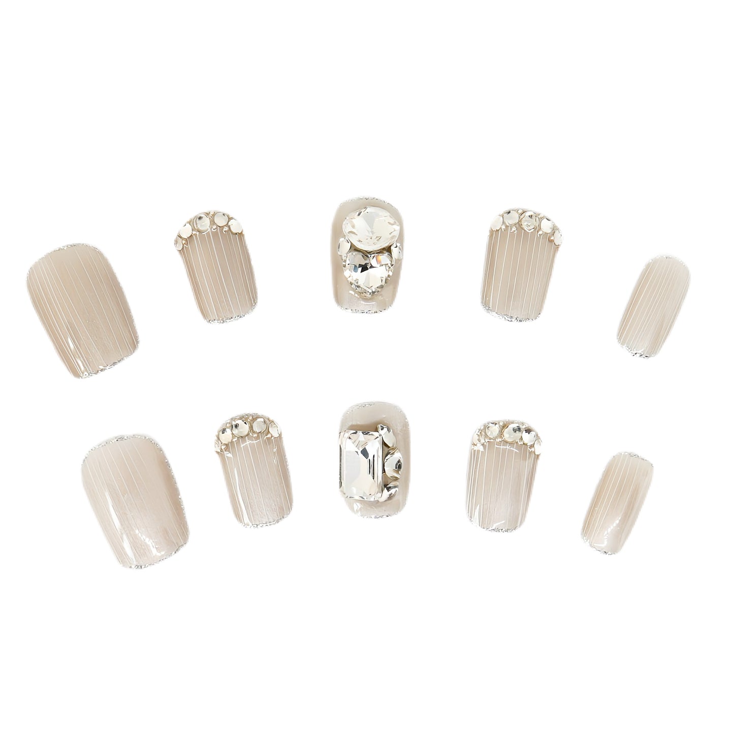 Press-On Nails: Chiffon Sparkles