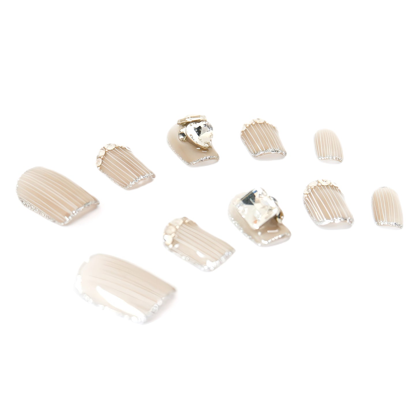 Press-On Nails: Chiffon Sparkles
