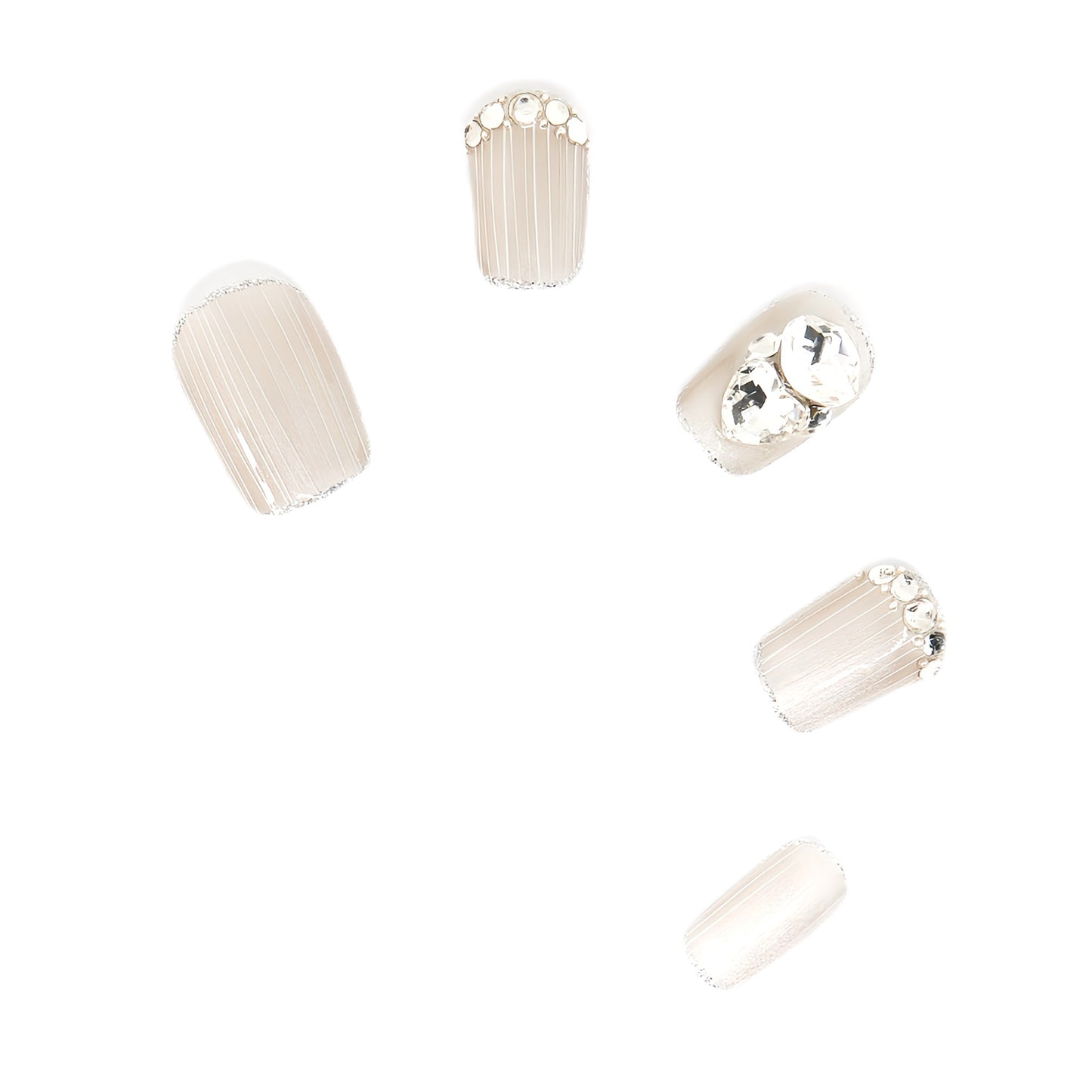 Press-On Nails: Chiffon Sparkles