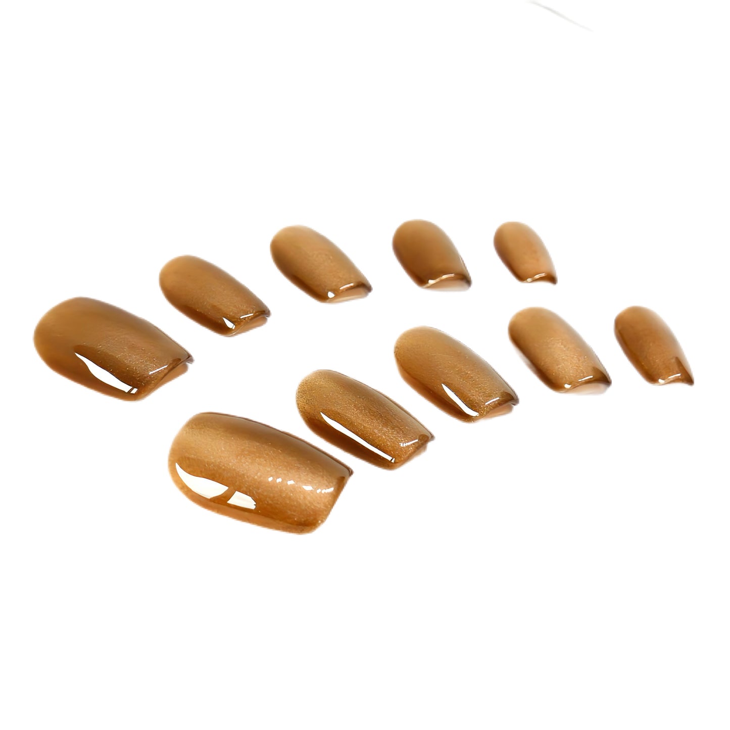 Press-On Nails: Golden Sand