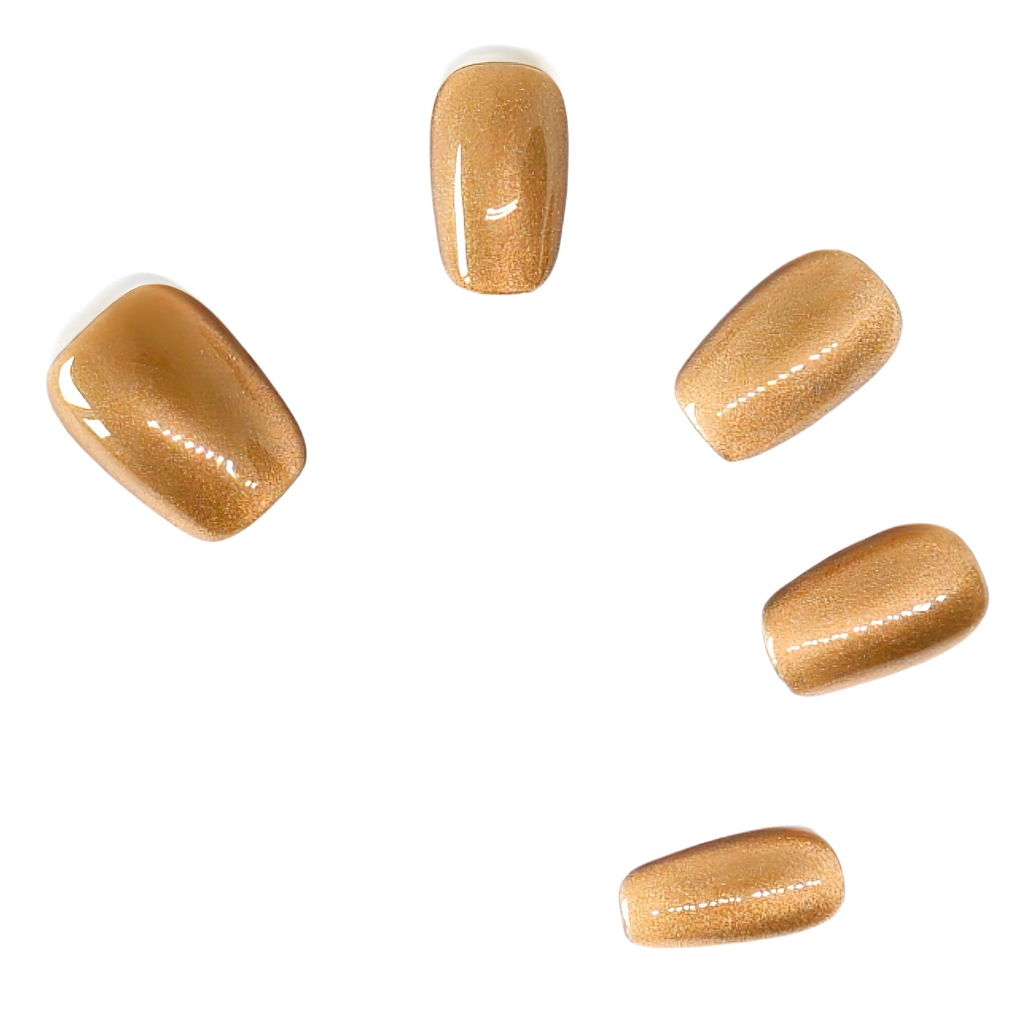 Press-On Nails: Golden Sand