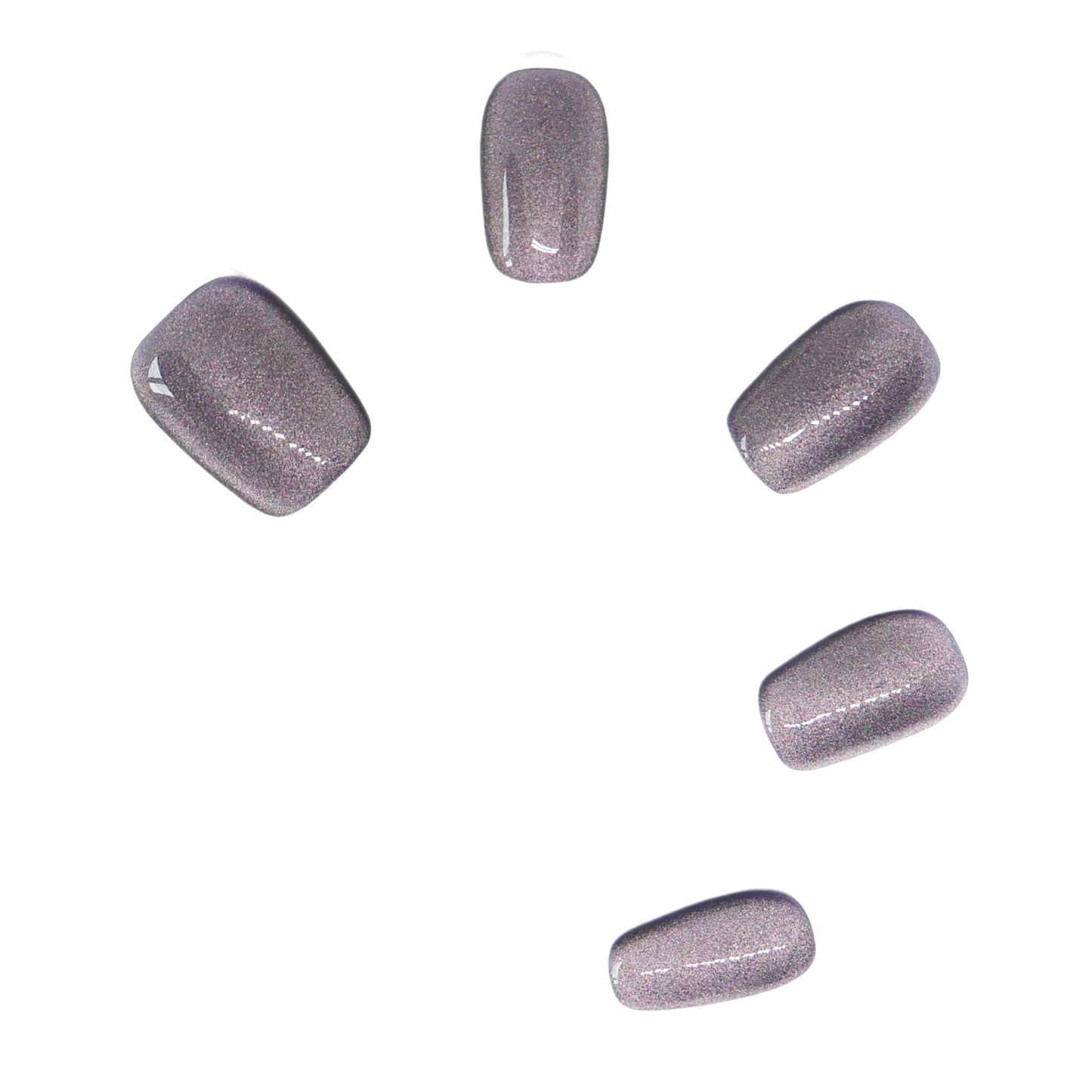 Press-On Nails: Graphite Glow