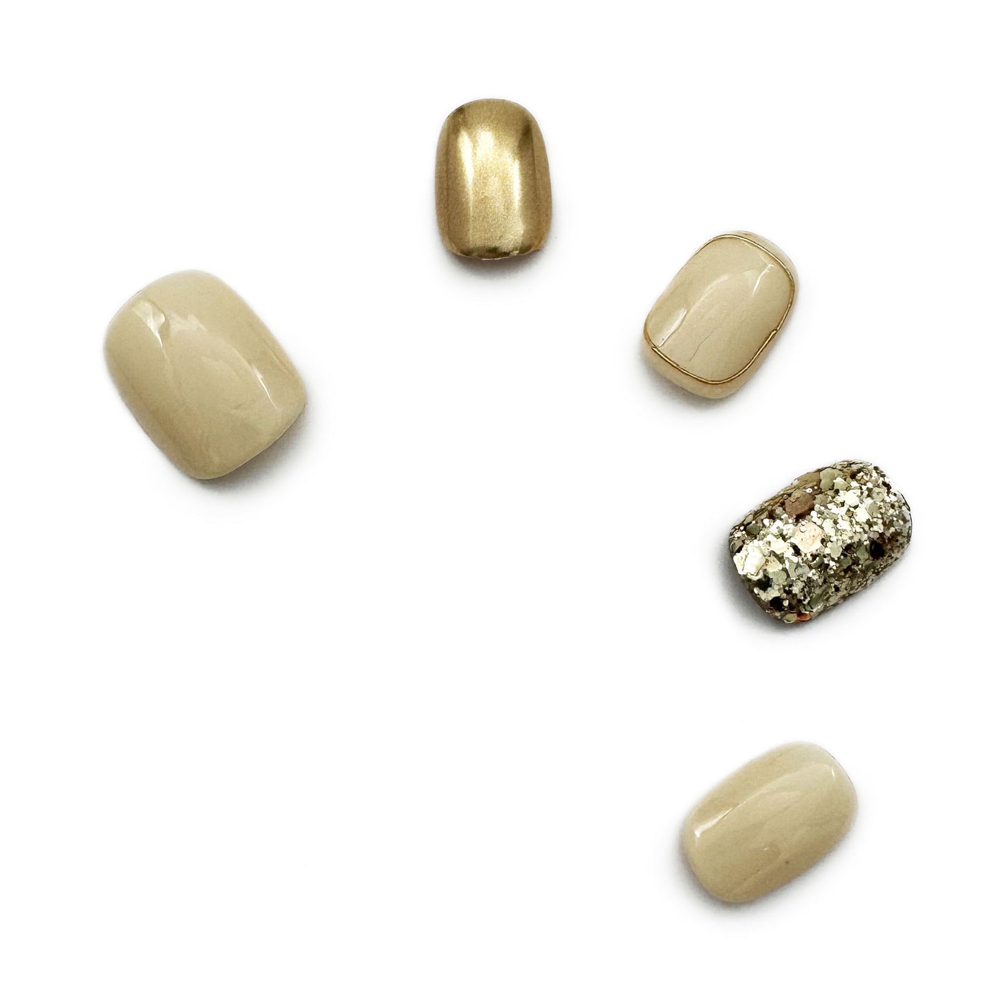 Press-On Nails: Gold Rush