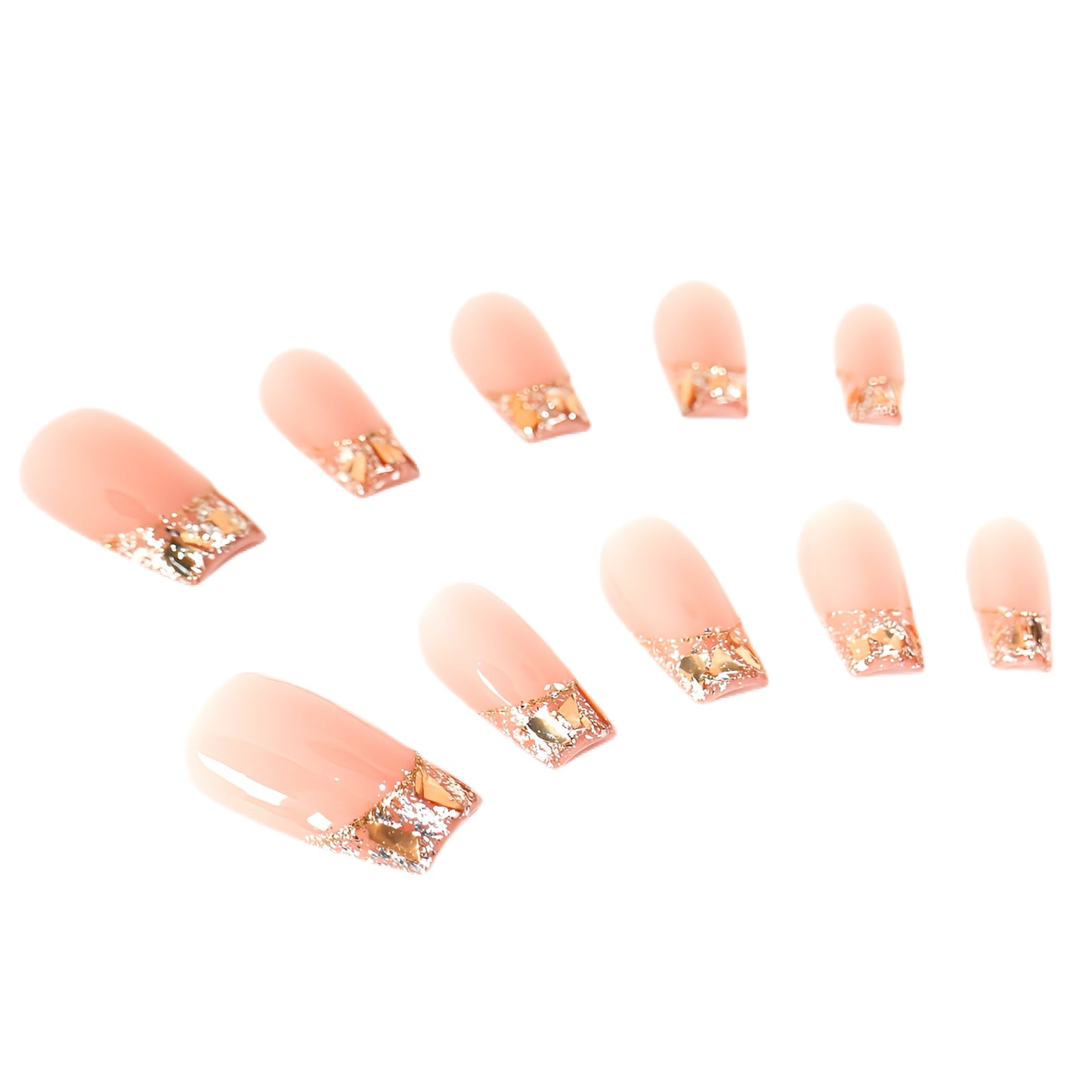 Press-On Nails: Golden Touch