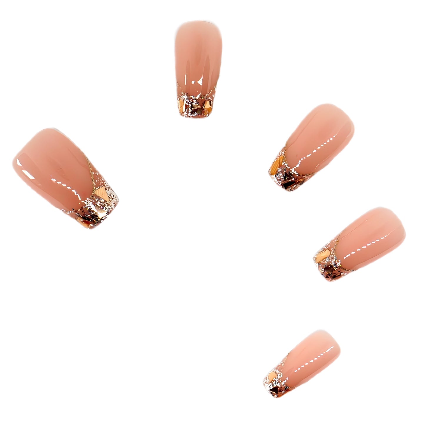 Press-On Nails: Golden Touch