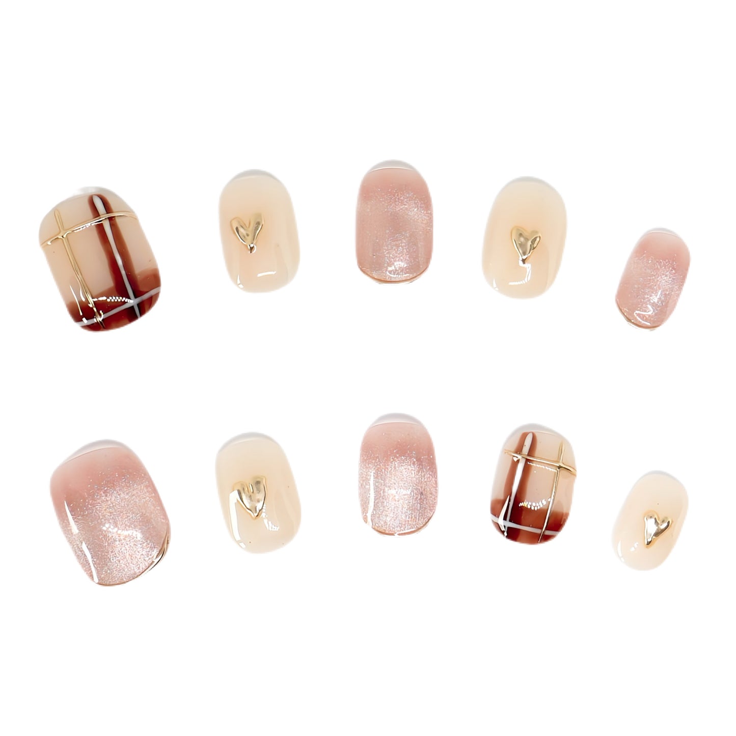 Press-On Nails: Soft Whispers