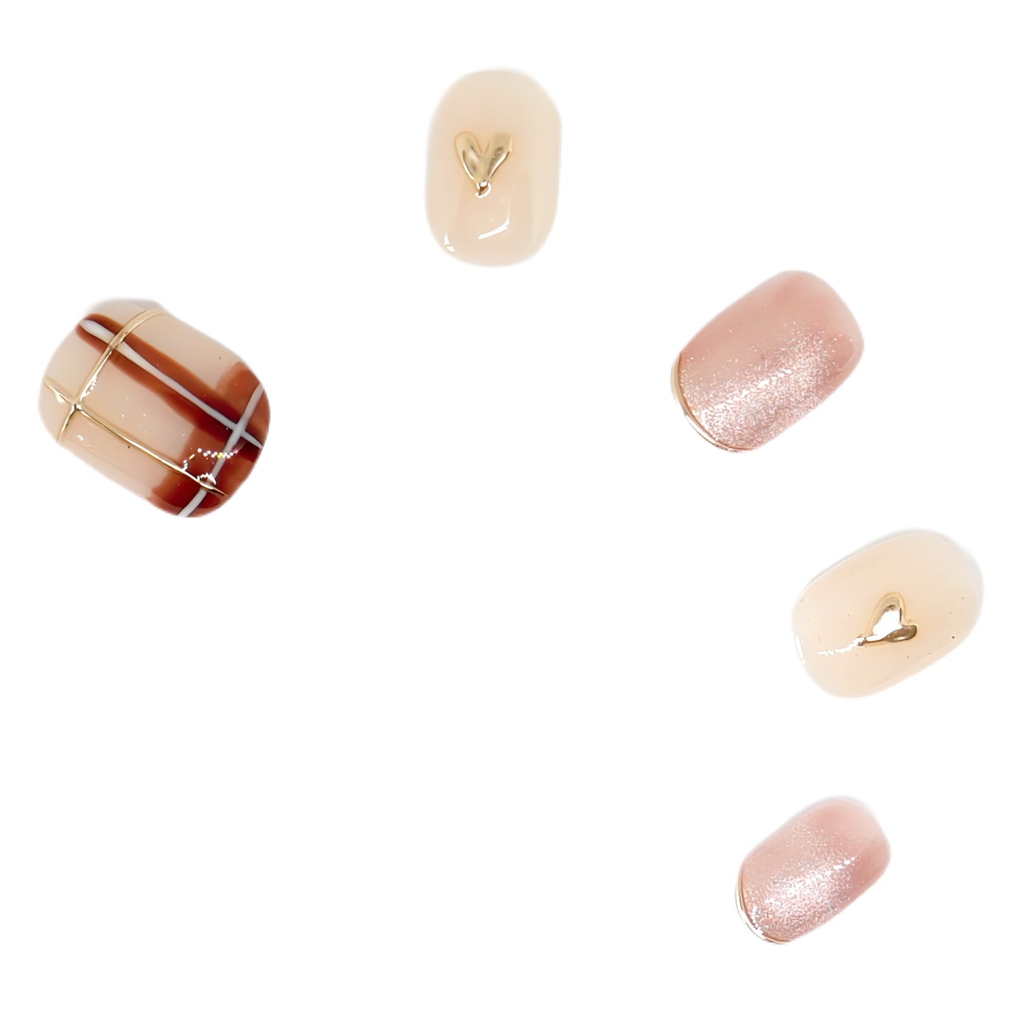 Press-On Nails: Soft Whispers