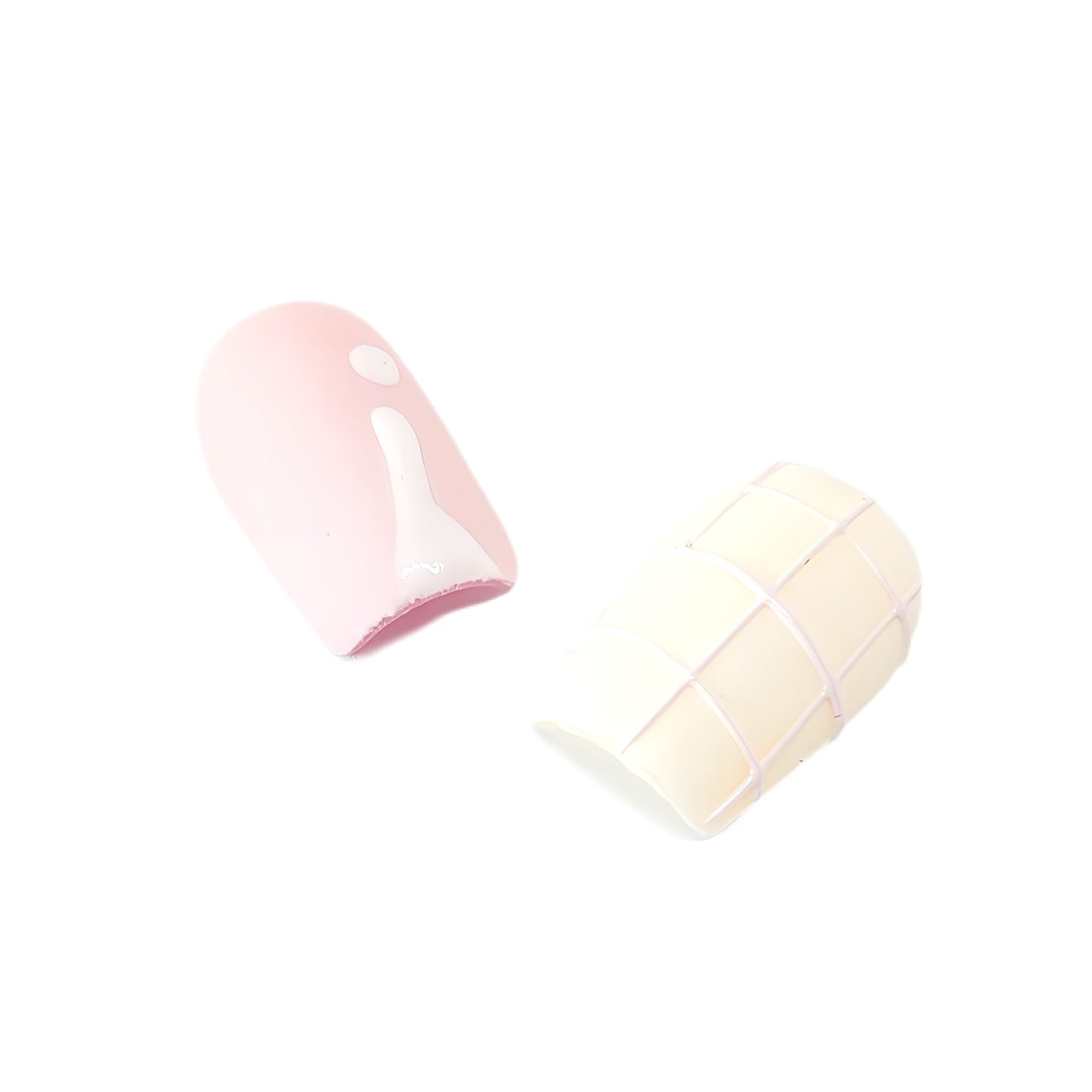 Press-On Nails: Strawberry & Cream