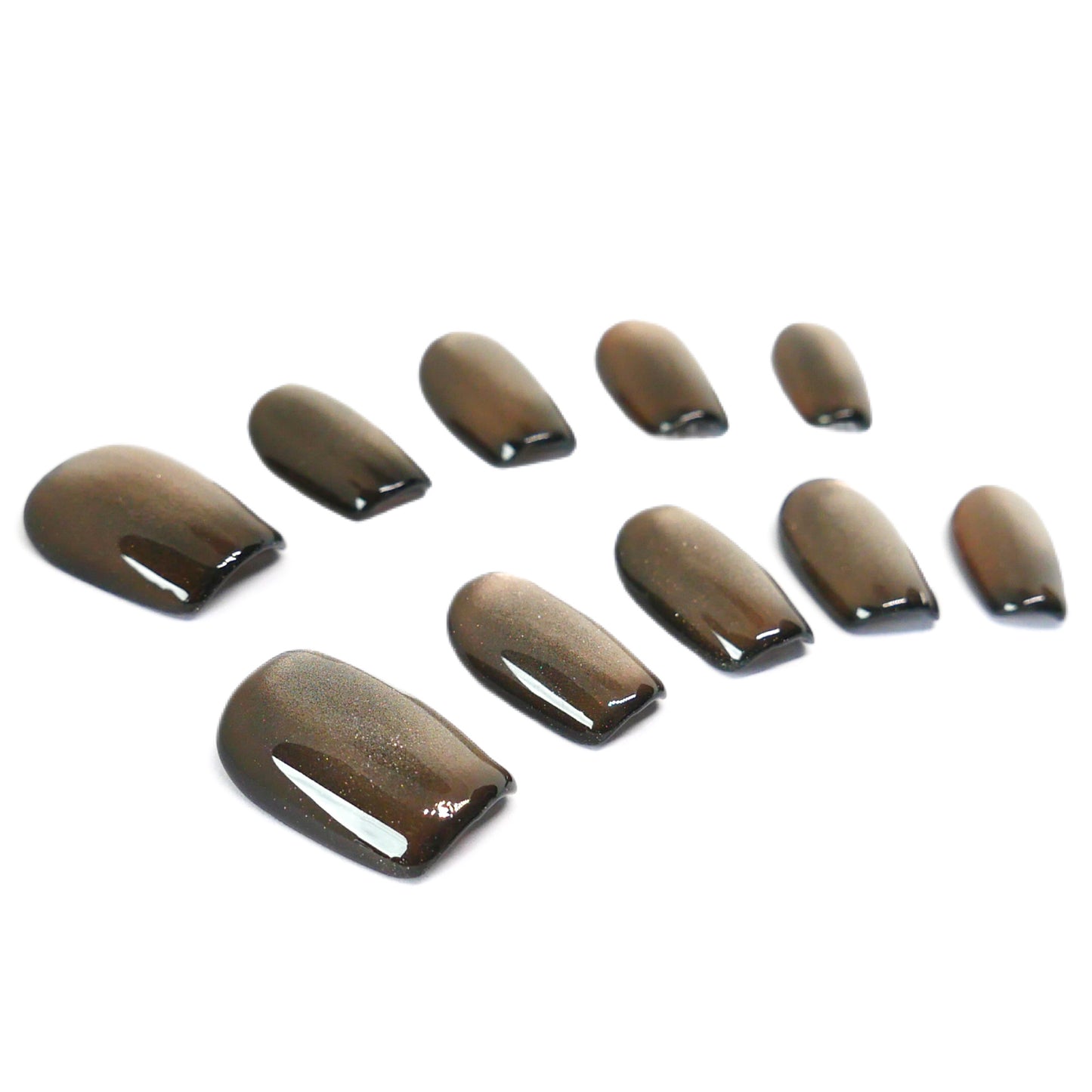 Press-On Nails: Midnight Obsidian