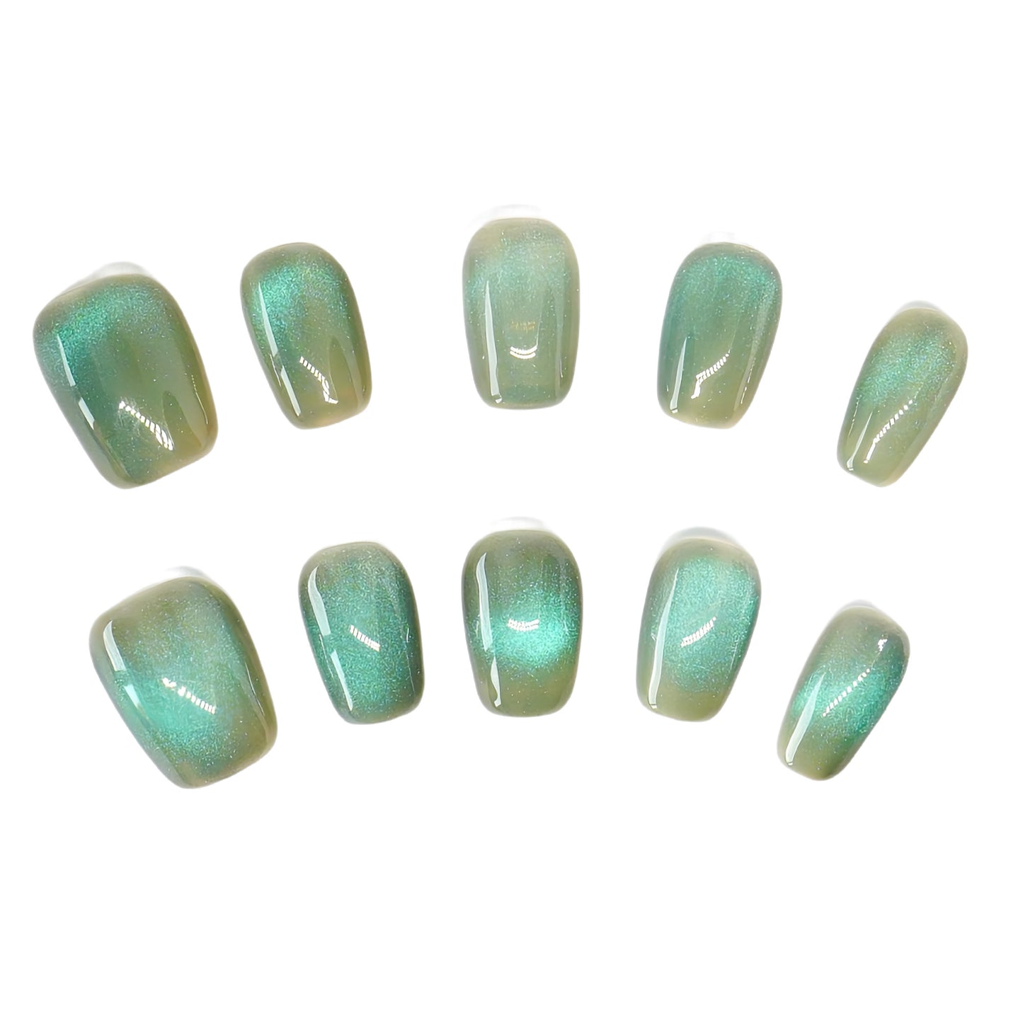 Press-On Nails: Serene Jade