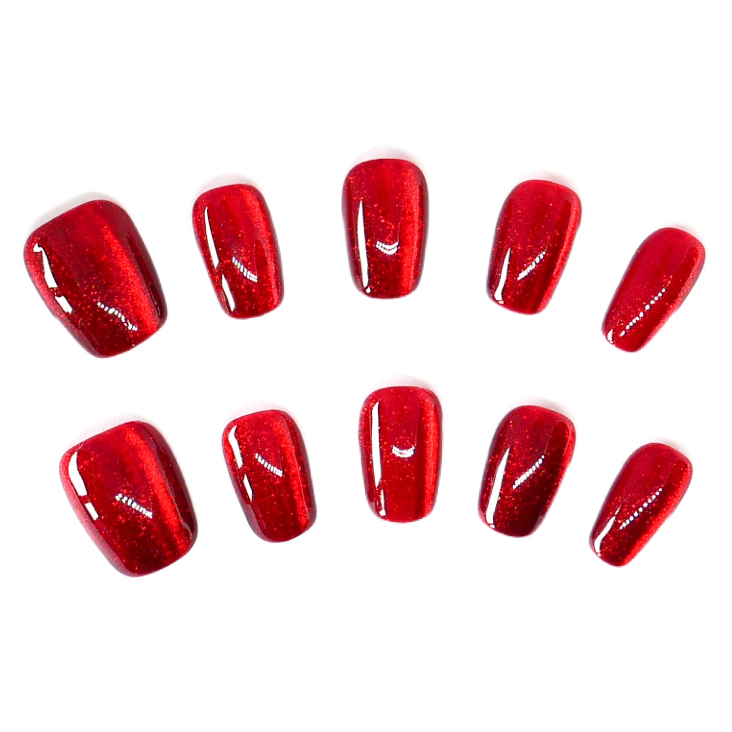 Press-On Nails: Crimson Ruby