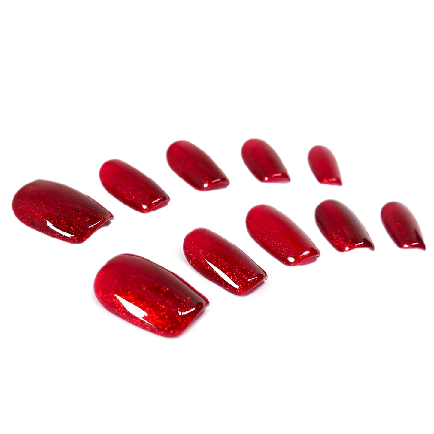 Press-On Nails: Crimson Ruby