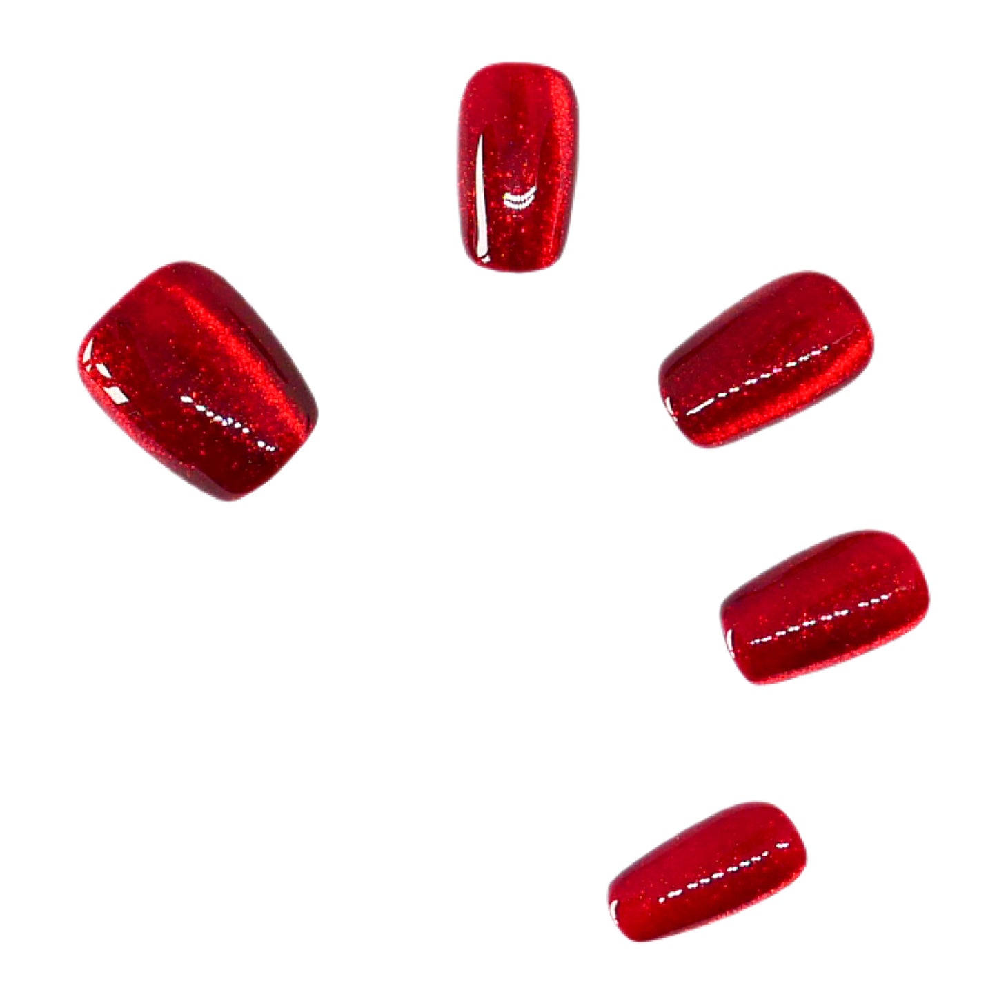 Press-On Nails: Crimson Ruby