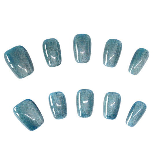 Press-On Nails: Ocean Mist