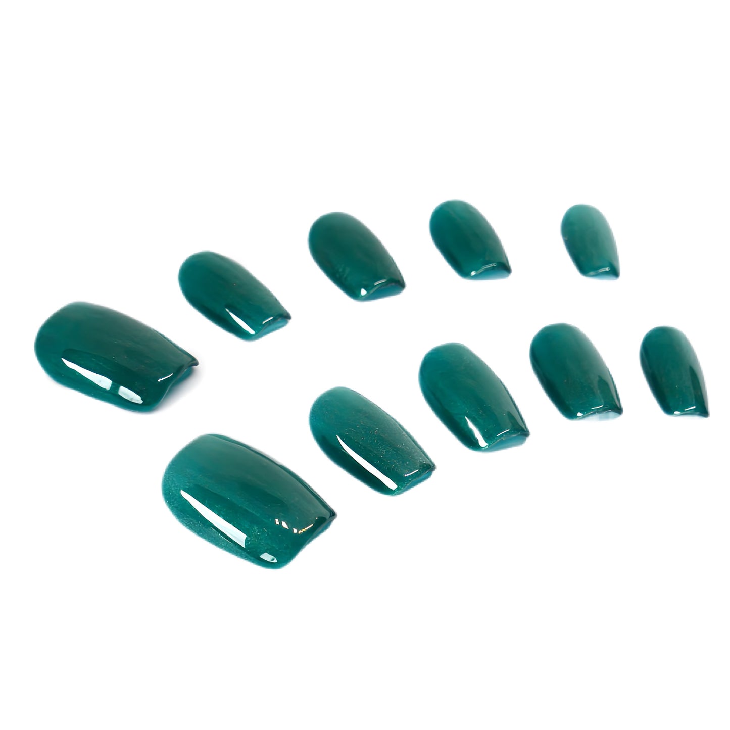 Press-On Nails: Teal Breeze