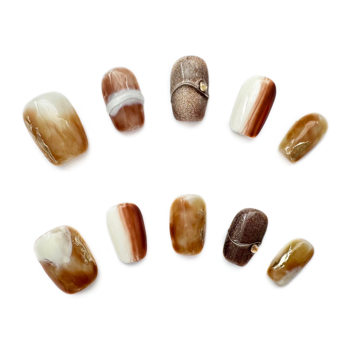 Press-On Nails: Sunkissed Caramel