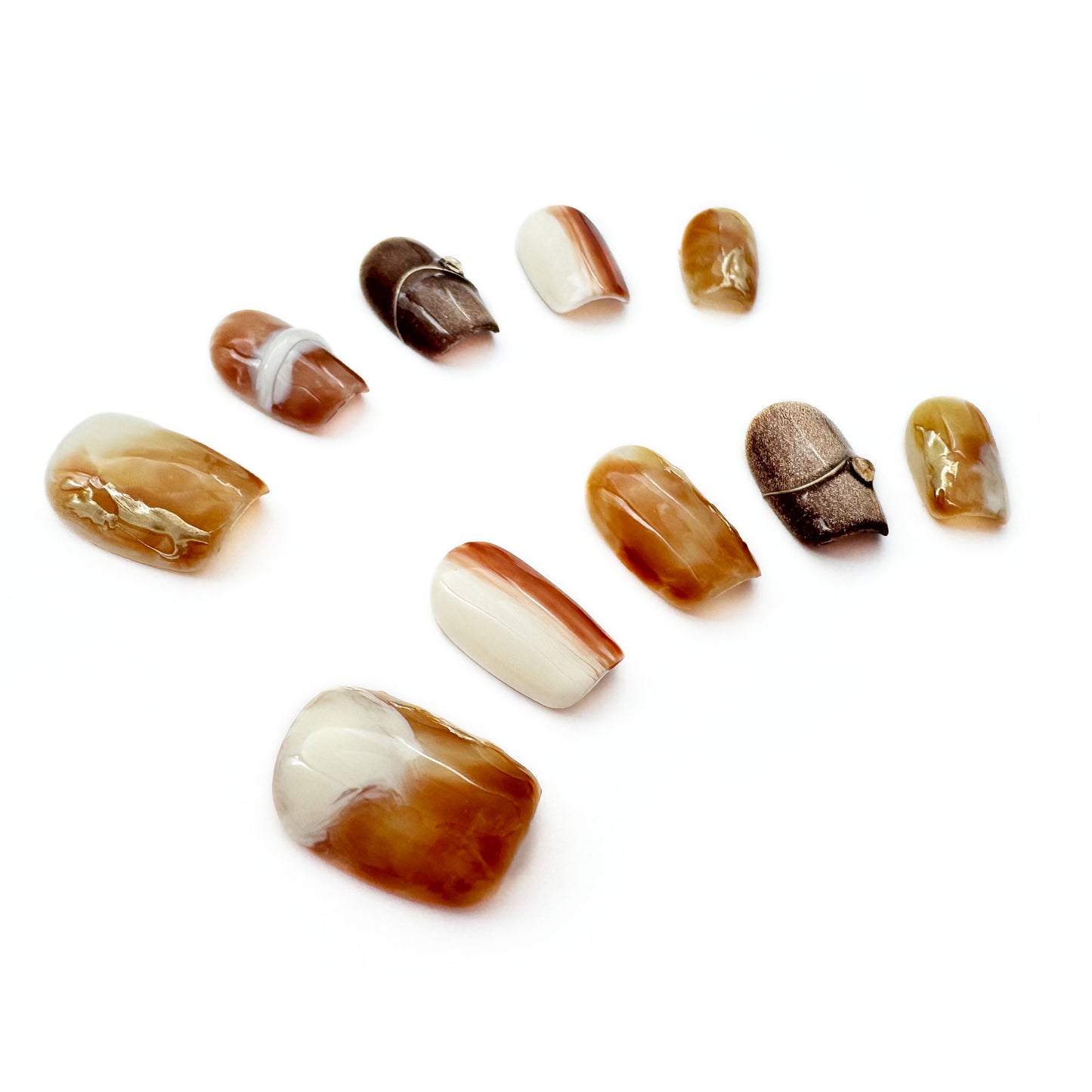 Press-On Nails: Sunkissed Caramel