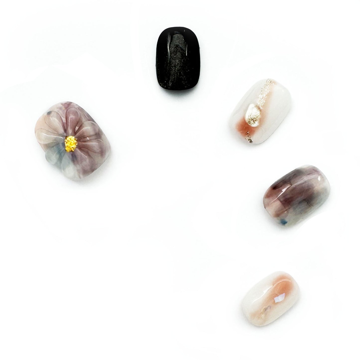 Press-On Nails: Twilight Bloom