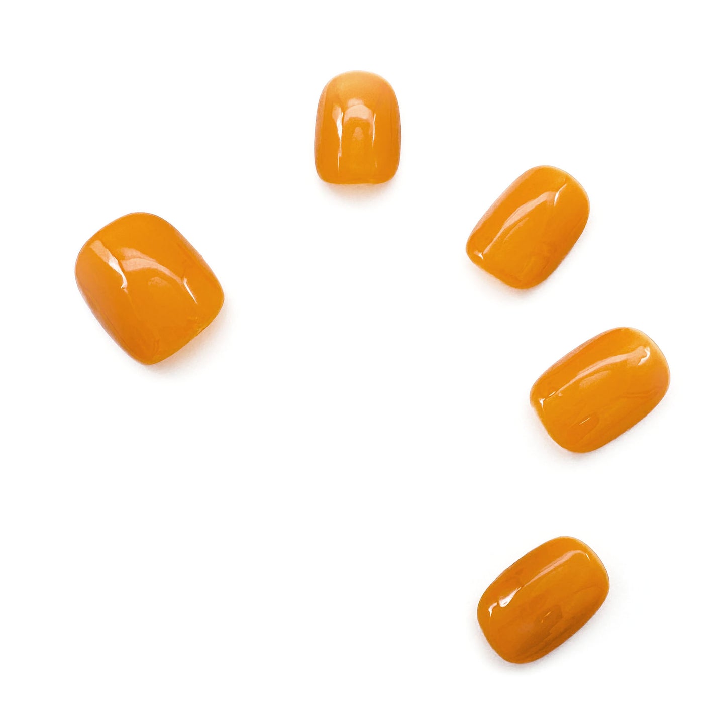 Press-On Nails: Zesty Orange