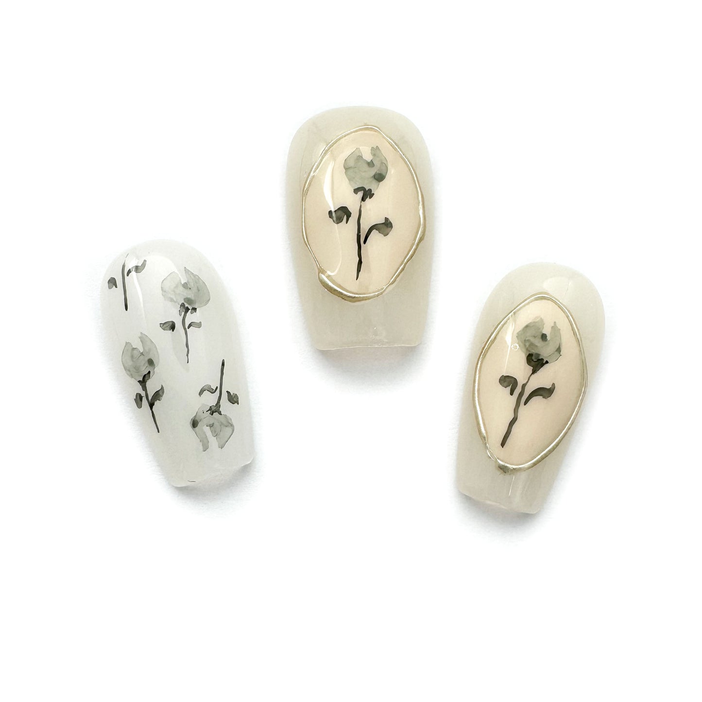 Press-On Nails: Oriental Garden