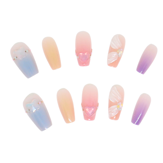 Press-On Nails: Pastel Charms