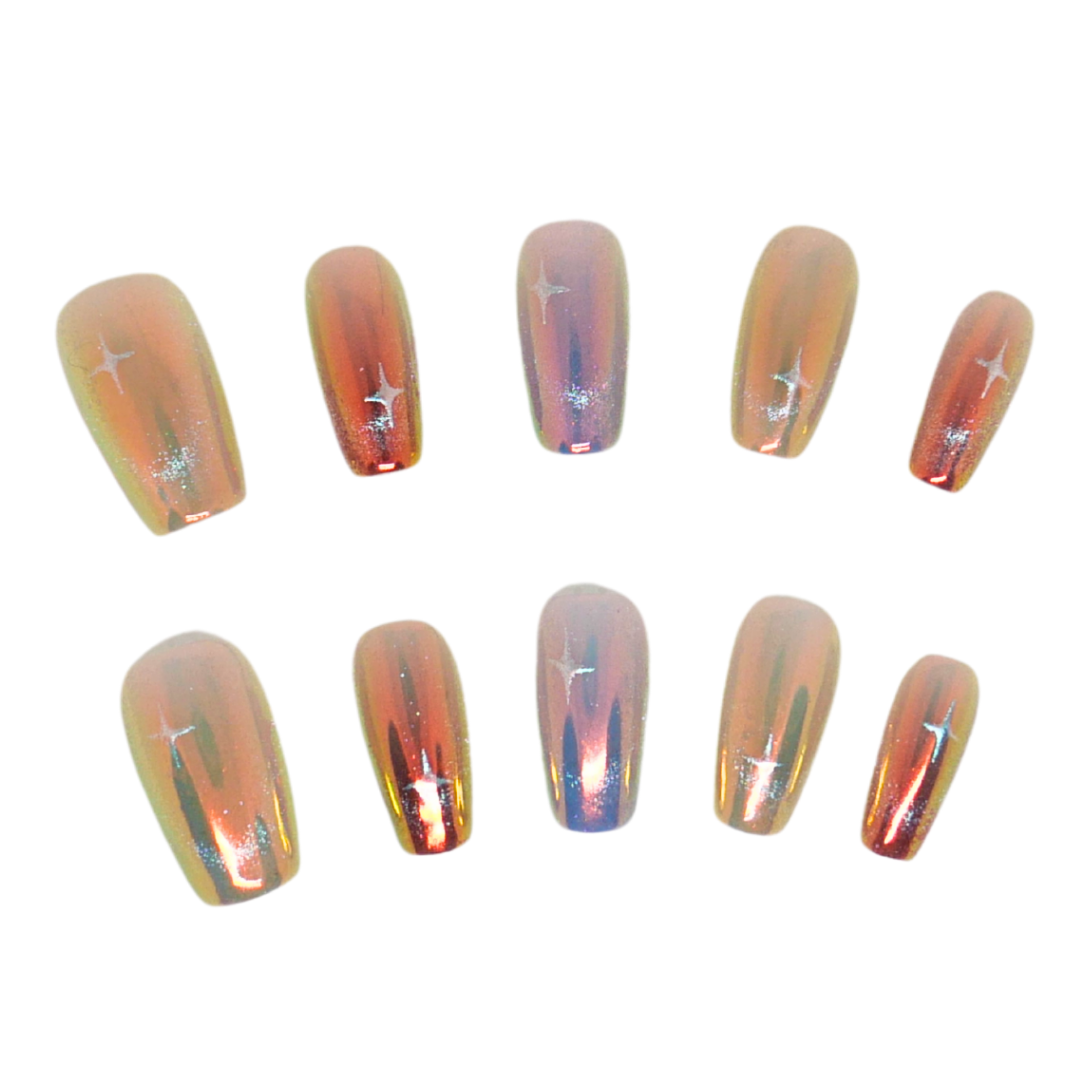 Press-On Nails: Stellar Hues